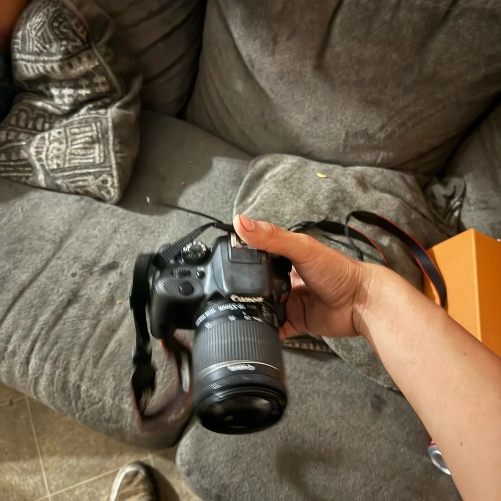 Canon Black Digital Camera with Strap